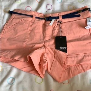 Pink cargo shorts!